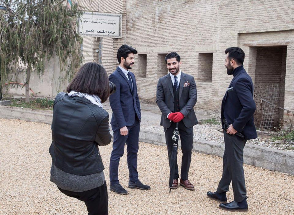 Segmentation of people in the photo